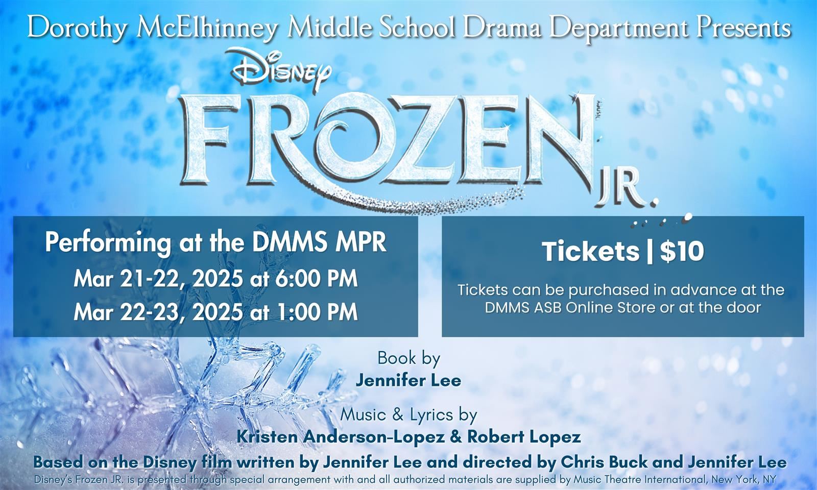 Frozen banner